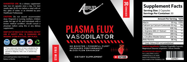 Plasma Flux Vasodilator