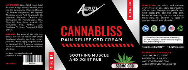 Cannabliss CBD Cream