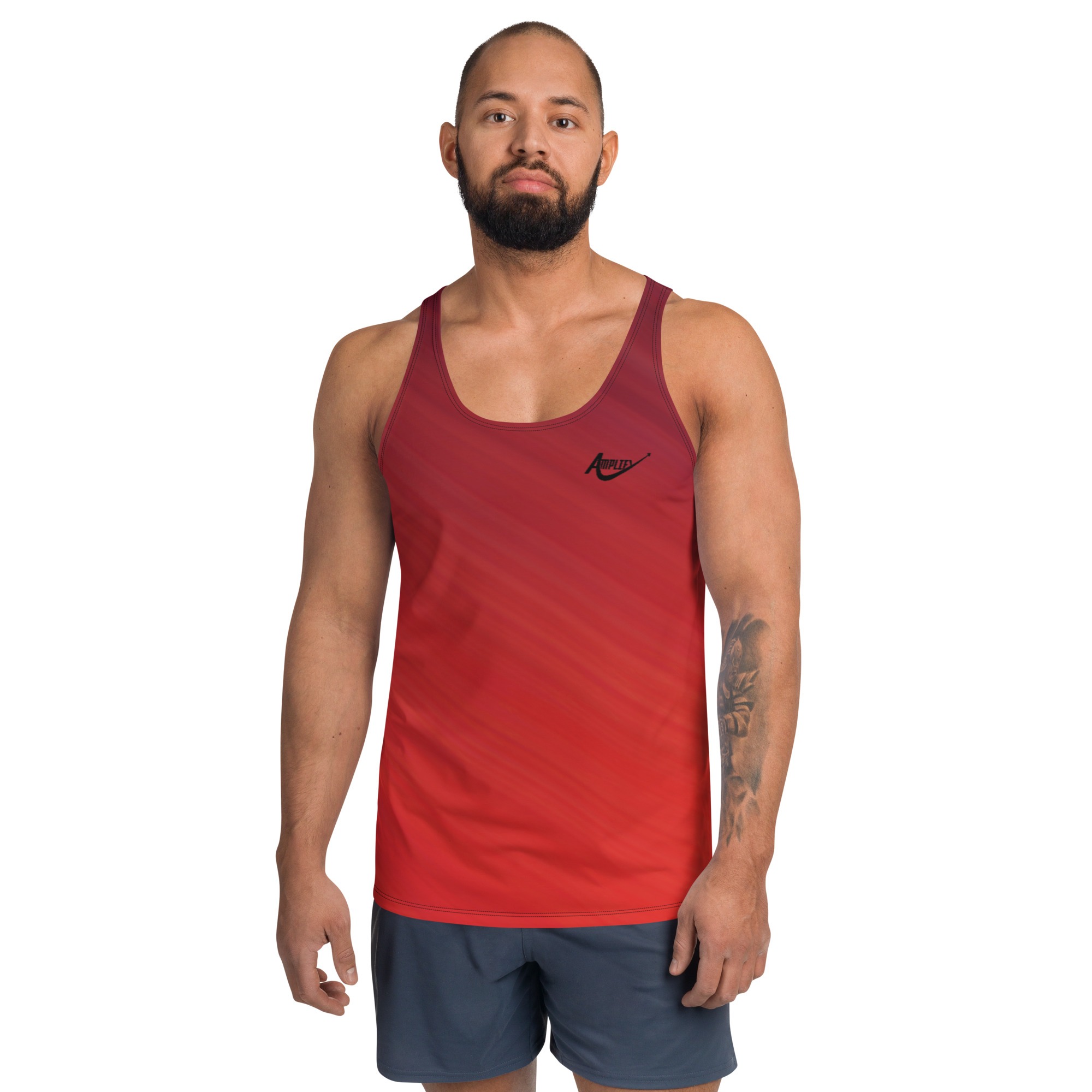 Red Amp Tank Top - Amplify My Training