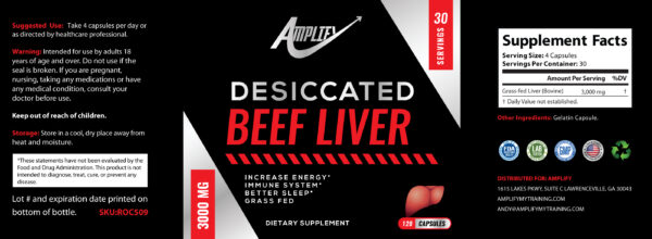 Beef Liver Label