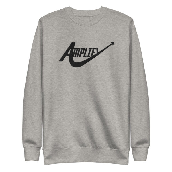 Embroidered Grey (B) Premium Sweatshirt